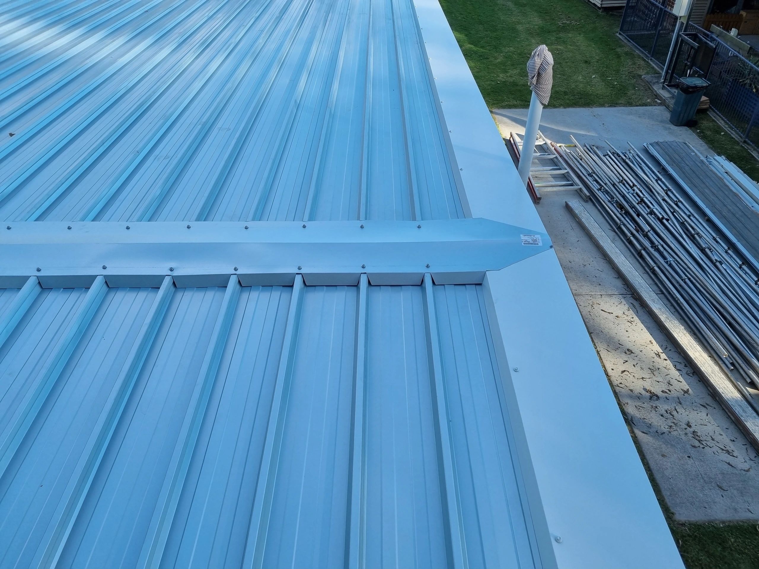 Roofing project on site